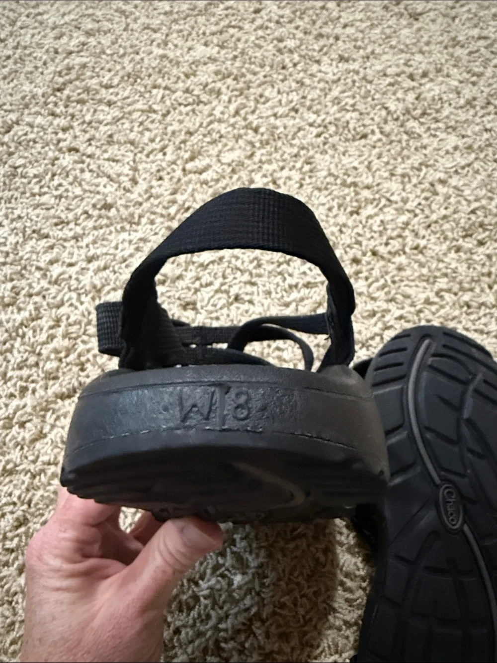 Chaco ZX/2 Dual Strap Classic Sandals Black Size 8